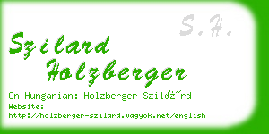 szilard holzberger business card